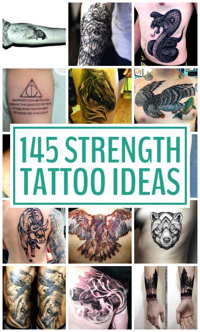 95 Tattoos that Mean Strength and Courage