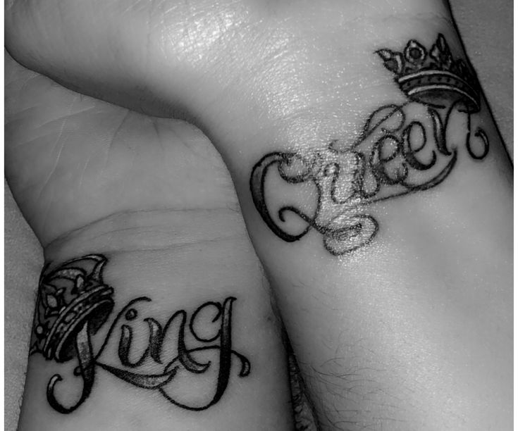 King and Queen Couples Tattoo #king #queen #couplestattoo | Queen tattoo, King  tattoos, Couples tattoo designs