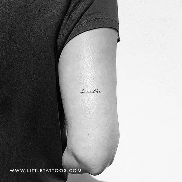 'Breathe' Temporary Tattoo - Set of 3