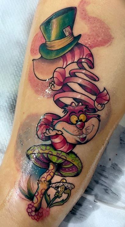 Alice in Wonderland Tattoo | Wonderland tattoo, New school tattoo, Japanese tattoo  designs