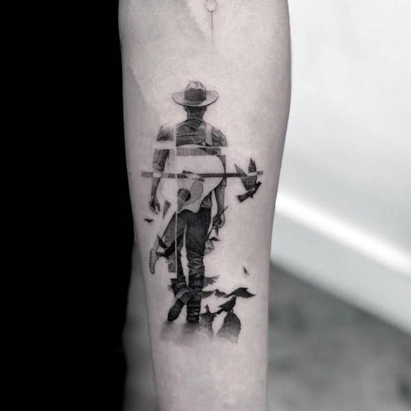 60 Cowboy Hat Tattoo Ideas for Men