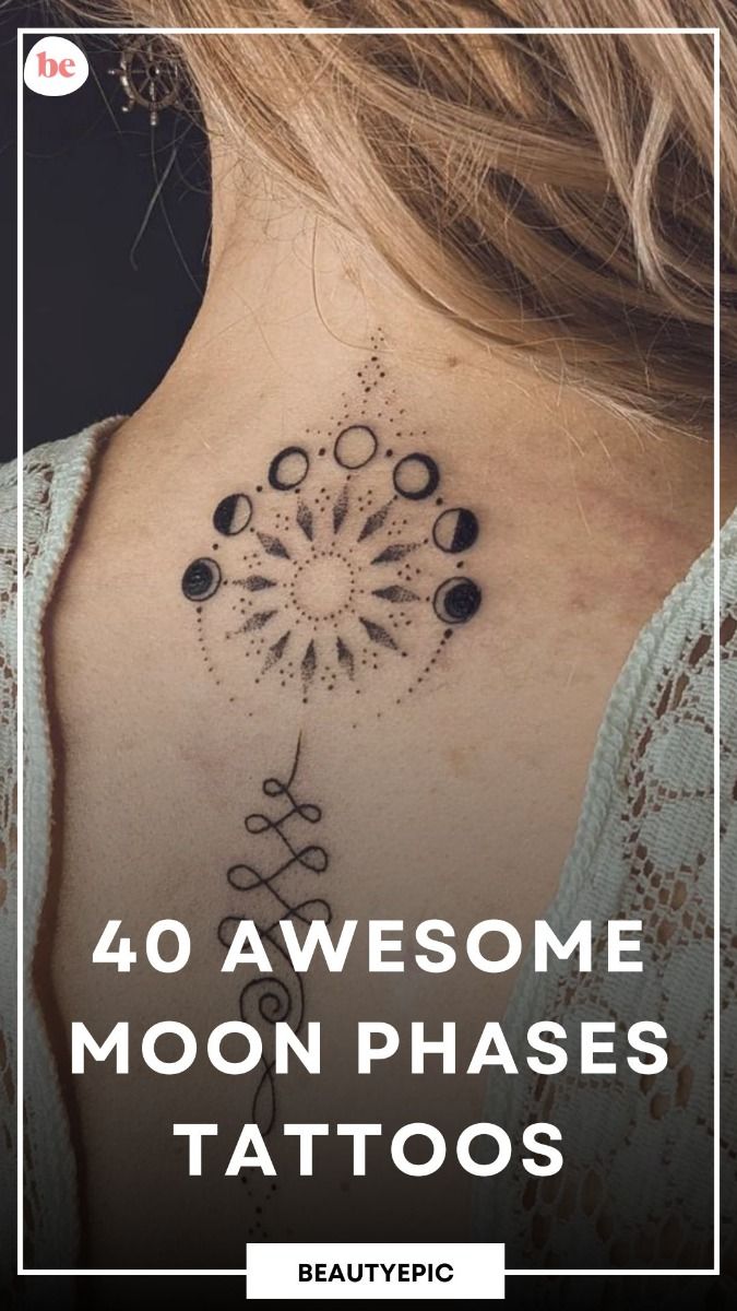 40 Awesome Moon Phases Tattoo Ideas for Men & Women