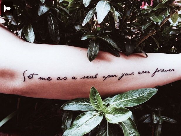 My Song of Solomon 8:6 tattoo