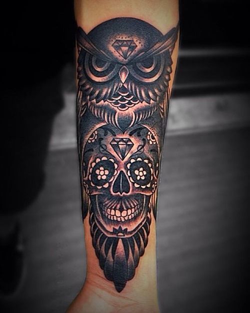 50+ Owl And Skull Tattoo Ideas For Your First Ink