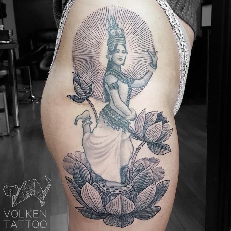 Pin by paradiso chick on Cambodian tattoo | Dancer tattoo, Cambodian tattoo,  Cute tattoos