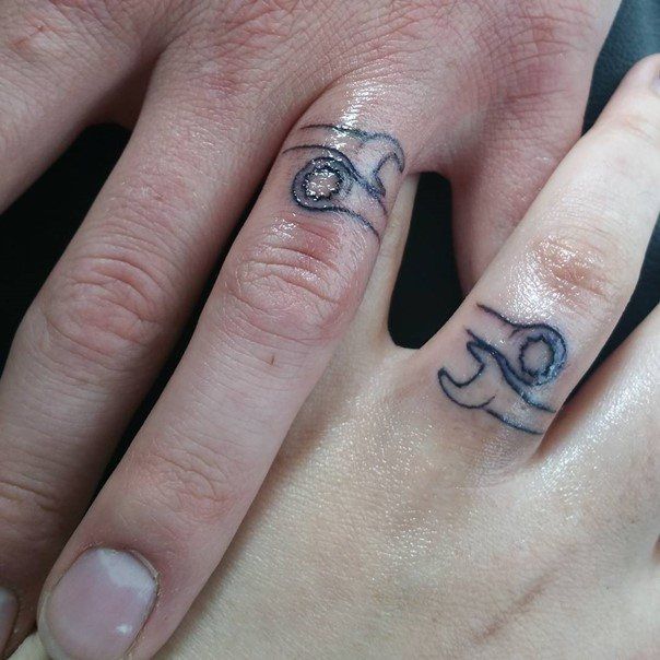 78 Wedding Ring Tattoos That Will Symbolize Your Love | Spiritustattoo.com