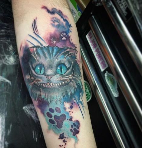 220+ Cheshire Cat Tattoo Designs (2024) Simple Small Meaningful Ideas