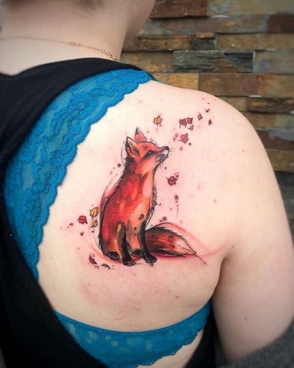 50+ Examples of Vibrant Fox Tattoo Designs | Art and Design