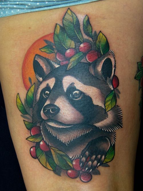 raccoon tattoo - Google Search