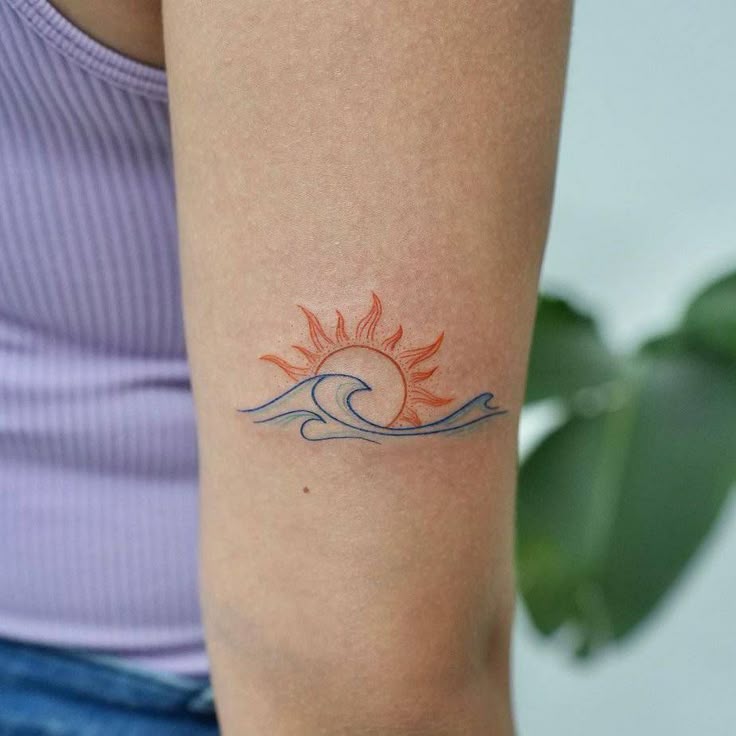 24 Wave And Sun Tattoo Ideas And The Meaning Behind Them