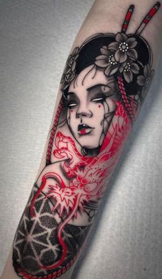 65 Gorgeous Geisha Tattoos That You Must See! - Tattoo Me Now