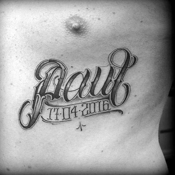 43 Unique Kids Name Tattoos for Men
