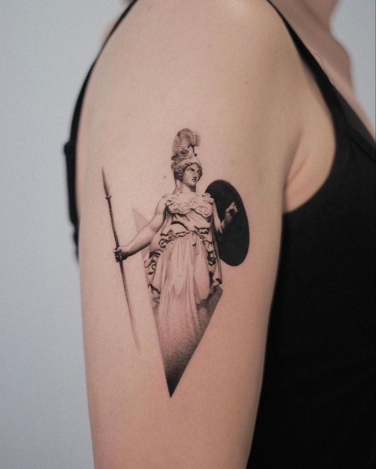 Pin by Nicole K on Tattoo Ideas | Athena tattoo, Greek tattoos, Goddess  tattoo