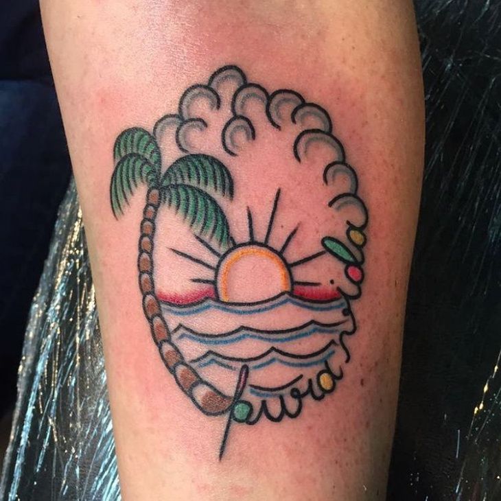 21+ Beach Tattoo Designs, Ideas
