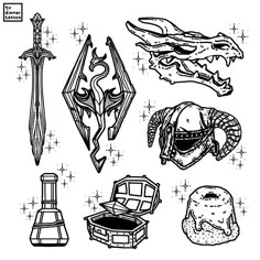 30 tattoo ideas | skyrim tattoo, tattoos, cute tattoos