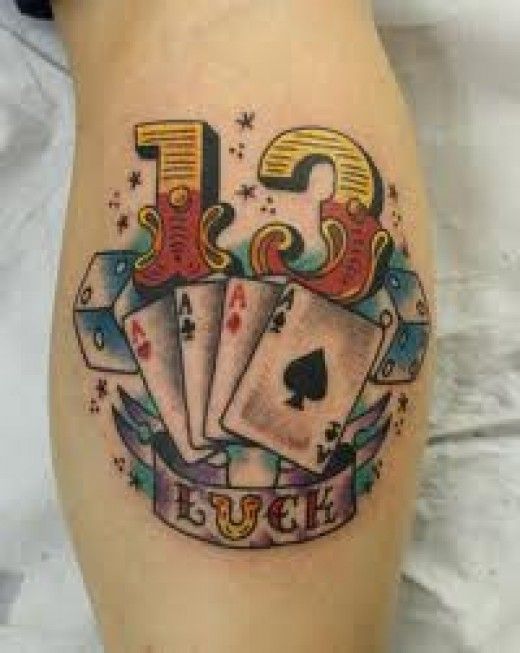 Gambling Tattoo Designs And Meanings-Gambling Tattoo Ideas And Pictures