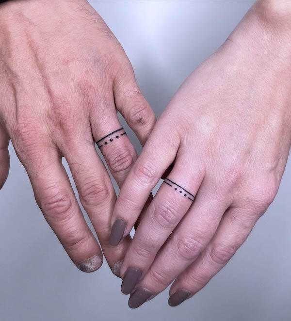43 Wedding Ring Tattoos To Honor True Love - Our Mindful Life | Ring finger  tattoos, Ring tattoo designs, Tattoo wedding rings