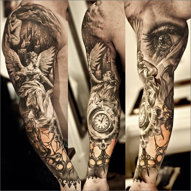 140 Awesome Examples of Full Sleeve Tattoo Ideas | Art and Design