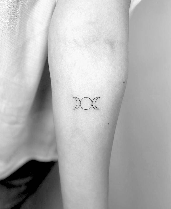 Triple Moon Tattoo