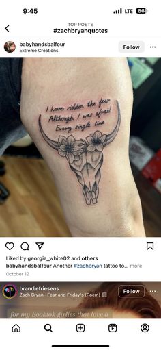 Zach Bryan Lyric Tattoo Ideas
