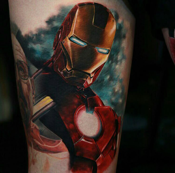 Iron Man tattoo by Richie Bon