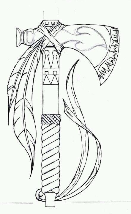 a tiny Tomahawk tat?