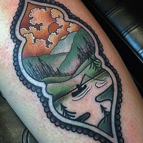 Incredible Canoe Tattoos For Men