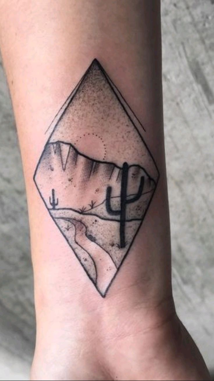 Southwestern western tattoo ideas. Cactus, wolves, desert, tribal