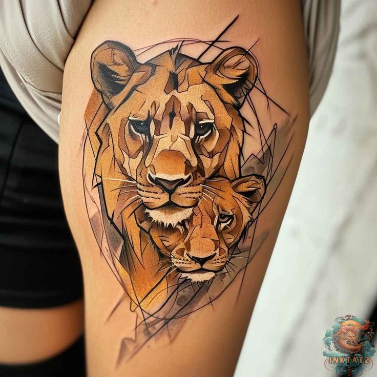 Lioness and Cubs Tattoos: 91 Designs