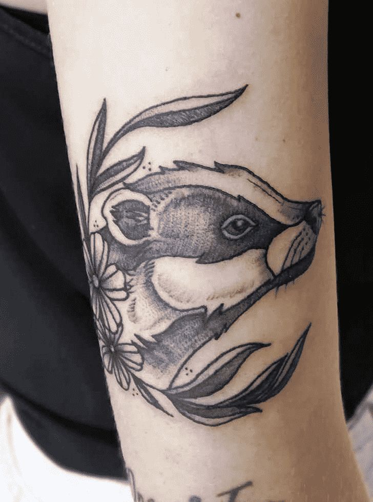 Badger Tattoo Design Ideas Images