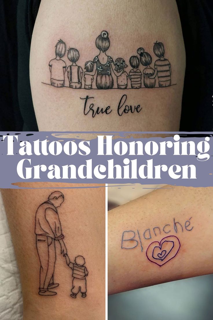 91 Meaningful Grandchildren Tattoos + Images