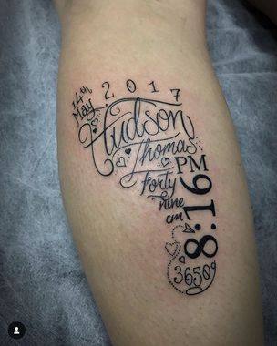 30 Baby Name Tattoo Ideas for Parents To Celebrate Their Kiddos Forever