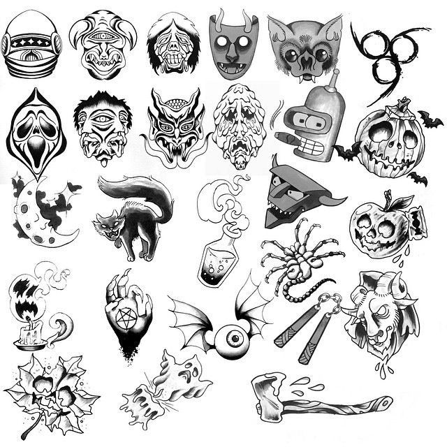 Pin by Elizavette Natasha on Tattoos | Creepy tattoos, Spooky tattoos,  Tattoo stencils