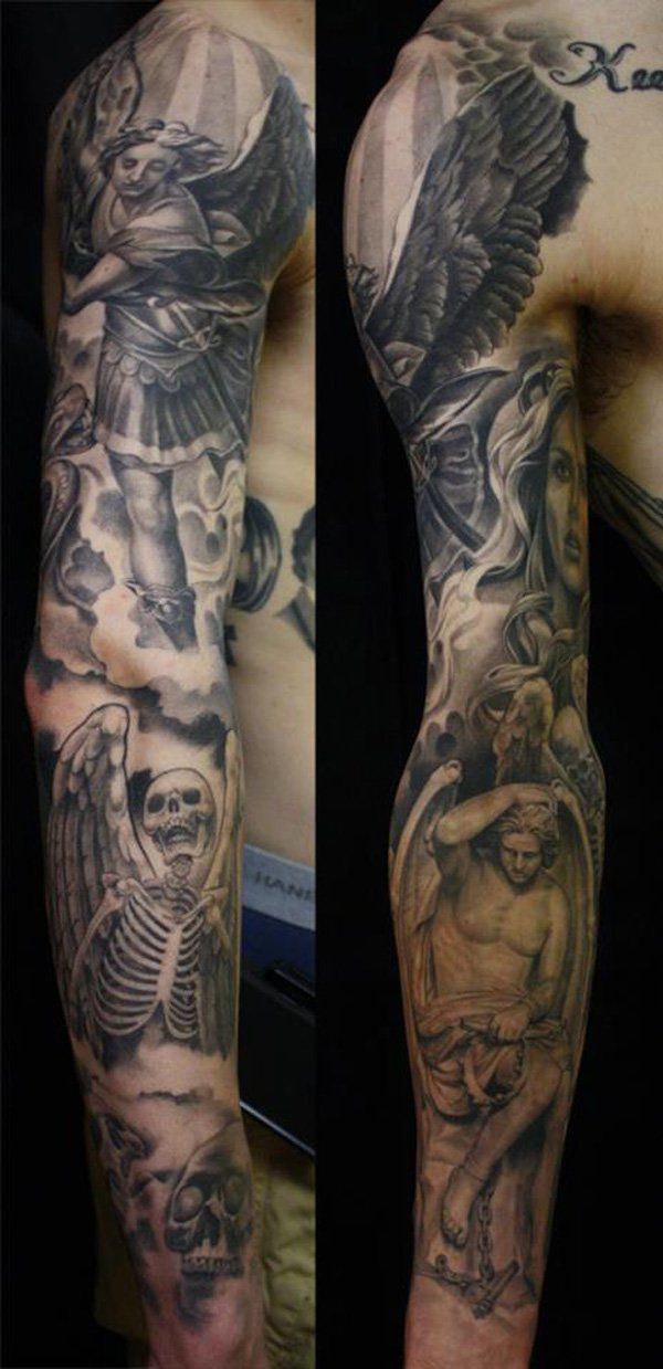140 Awesome Examples of Full Sleeve Tattoo Ideas | Art and Design