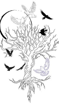 Poison Tree Black and White