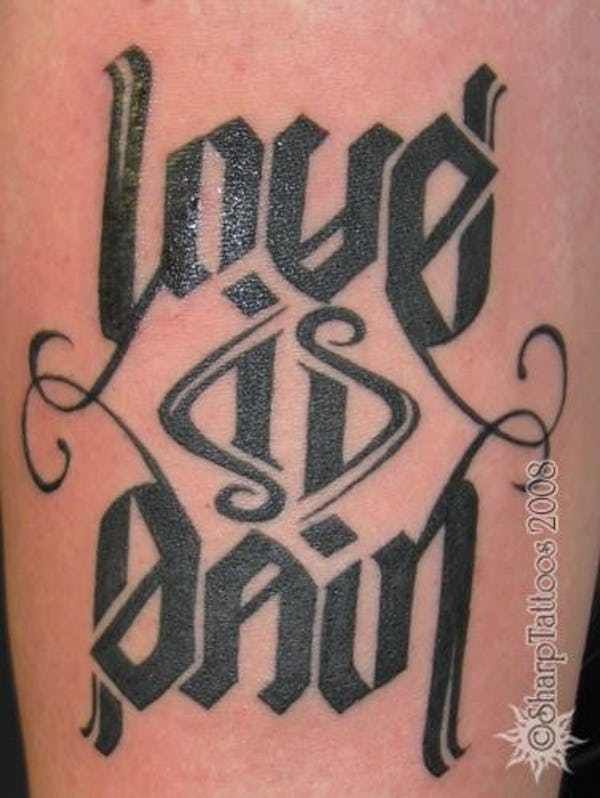 18 Awesome Ambigram Tattoos That'll Make You Look Twice