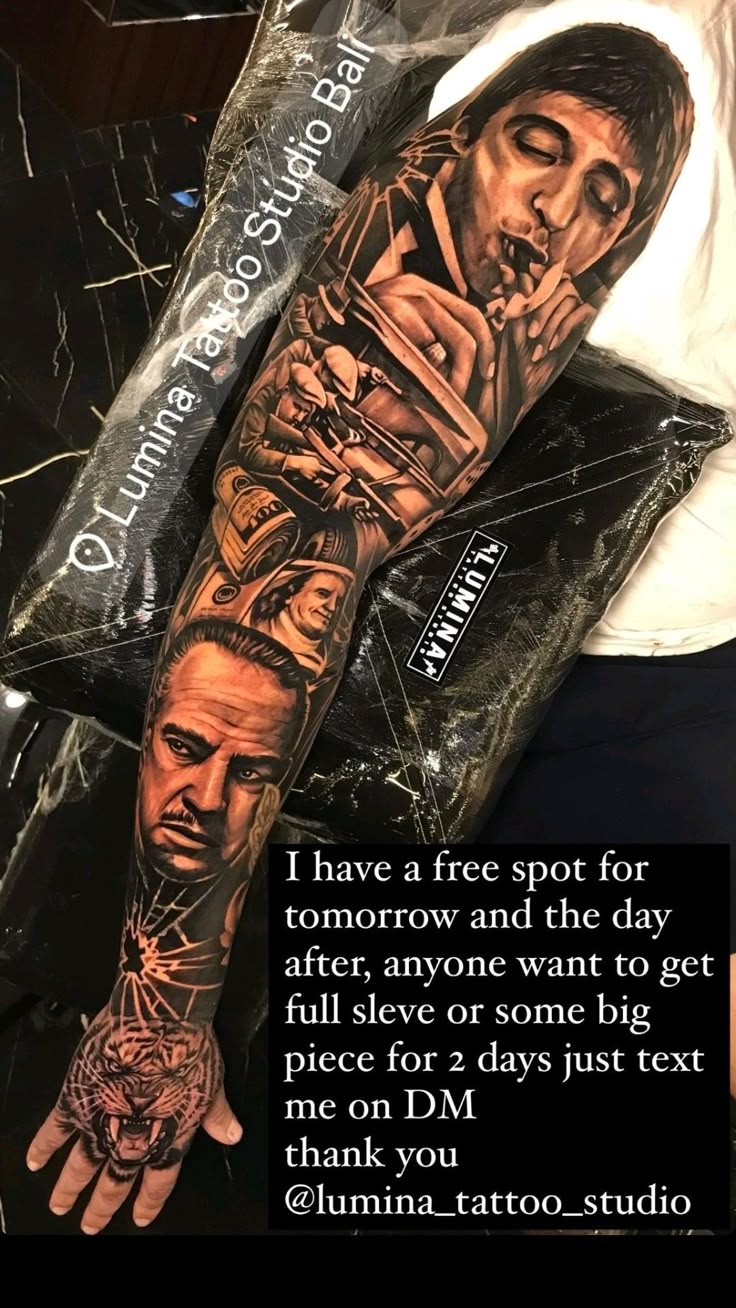 Pin by 𝕵𝖚𝖆𝖆𝖓𝖓𝖓𝕷 on 𝐈𝐍𝐊🩸 in 2025 | Tattoos for guys, Tattoo  mafia, Full sleeve