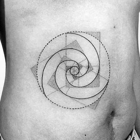 60 Fibonacci Tattoo Designs for Men