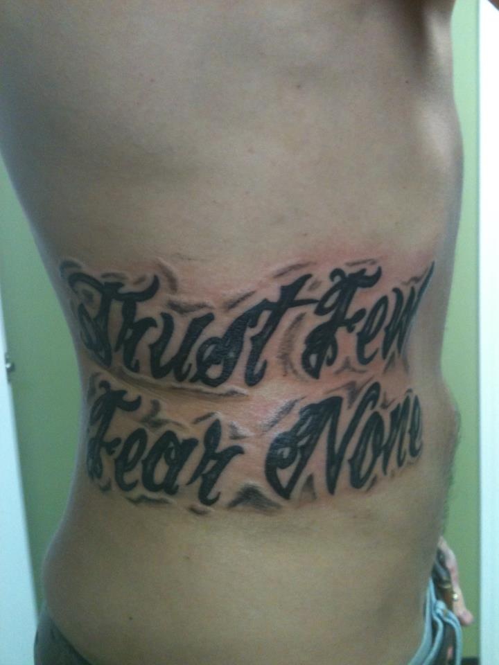 Trust Few Fear None | Hand tattoos for guys, Hand tattoos, Love tattoos