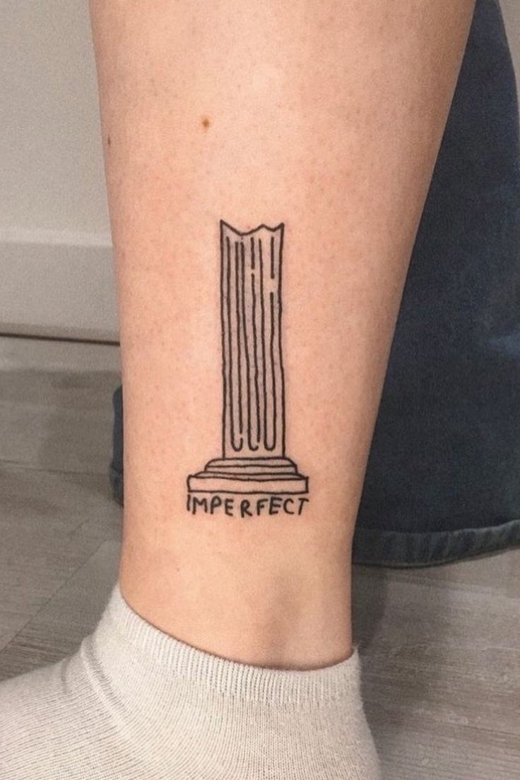 greek pillar/column tattoo