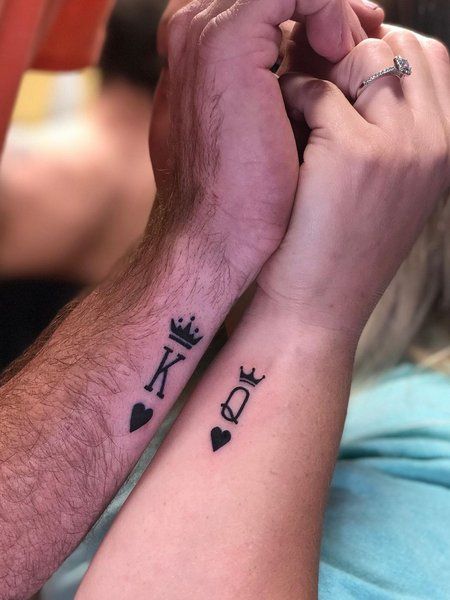 25 Best Matching Couple King And Queen Tattoos - Tattoo Pro | Couple tattoos  unique, Matching couple tattoos, Cute couple tattoos