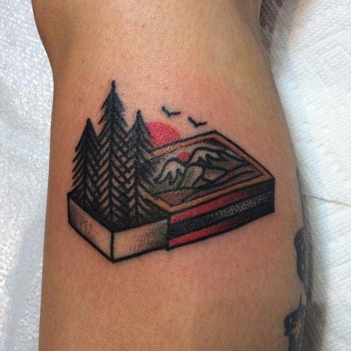 21 Awesome Camping Tattoos For People Who Love Sleeping Under The Stars