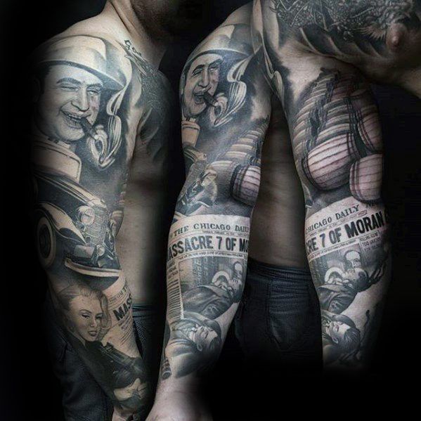 50 Epic Al Capone Tattoos for Men