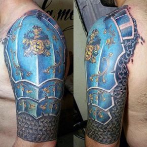 93 Armor Tattoo Designs for Men