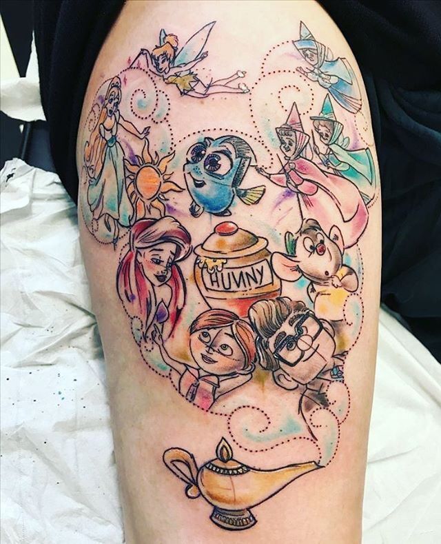100+ Magical Disney Tattoo Ideas & Inspiration - Brighter Craft