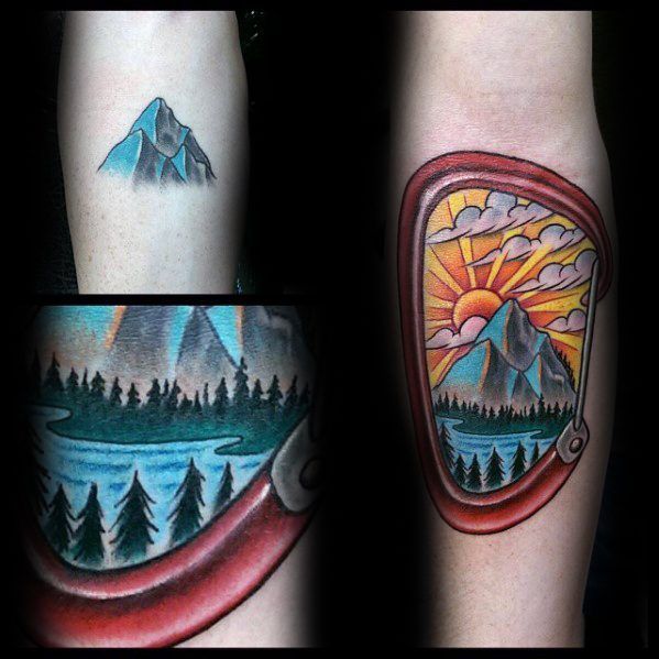 60 Rock Climbing Tattoos for Men