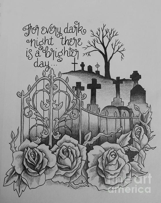 Cemetery Tattoo Drawings