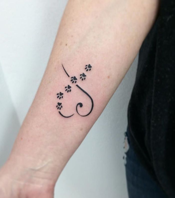 70+ Best Paw Print Tattoo Ideas for Dog Lovers - The Paws