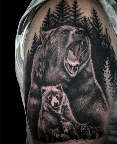 63 Rad Bear Tattoo Designs for Men