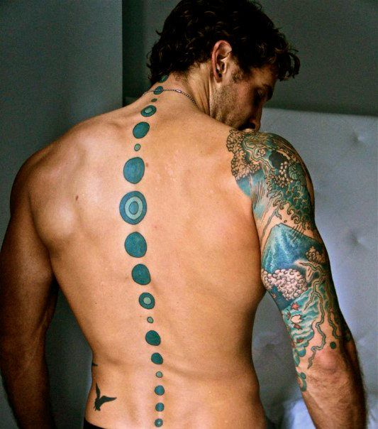 73 Stunning Spine Tattoos for Men